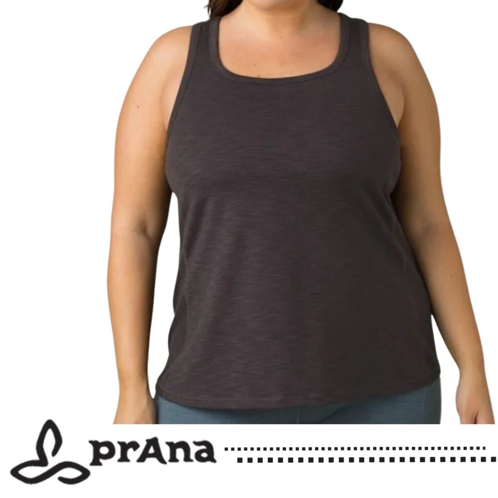 PRANA Becksa Tank Plus Size 1X Black Heather